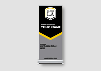 Retractable Vertical Banner